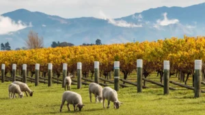 A photo of a vineyard in Marlborough, New Zealand, one of the great wine regions of the world. 