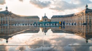 A photo of Bordeaux, one of the world's greatest wine regions, and home to its own classifications for wine that differ from the cru systems of Burgundy and Champagne. 